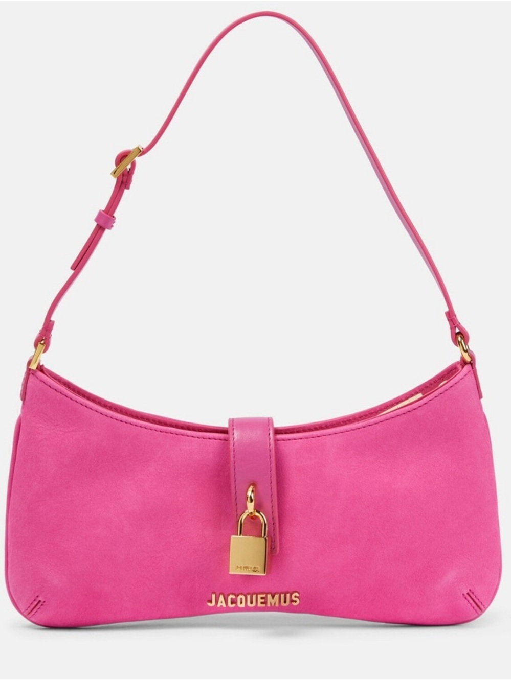 Jacquemus le bisou suede pink Leather Shoulder Bag. NWT AND STICKERS